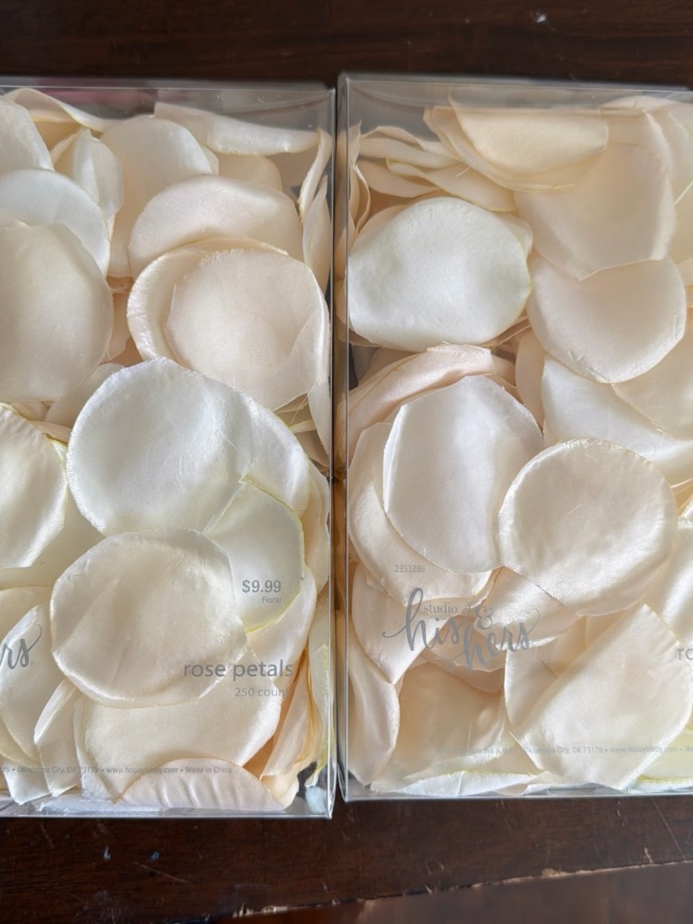 Rose Petals - Cream Rose Petal Sachet (250 Count)